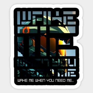 Halo geometric game quotes - Master chief - Spartan 117 - BQ01-v3 Sticker